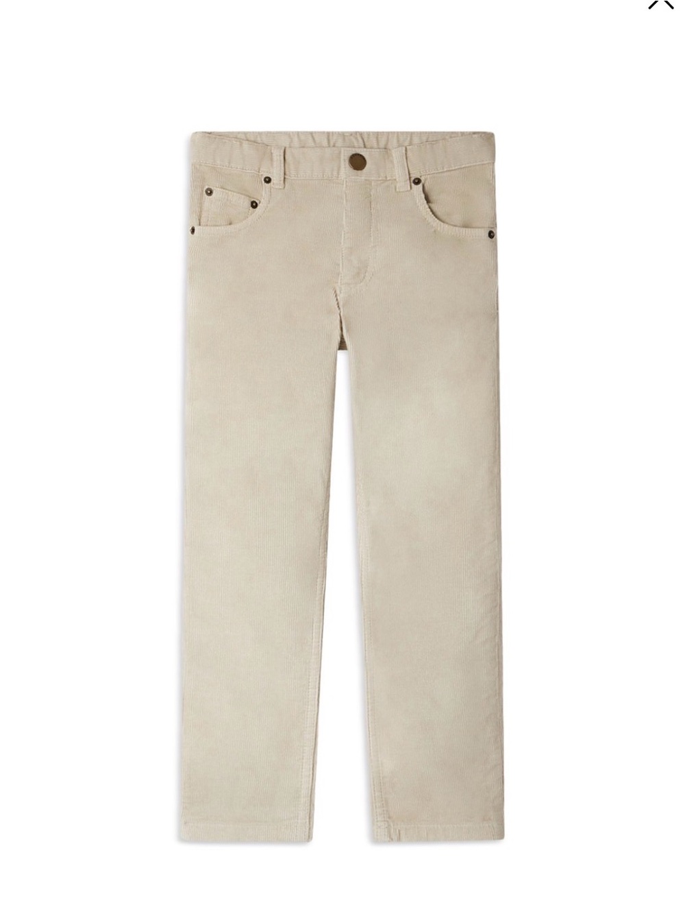 BONPOINT Boys Jagger Corduroy Pants in color Putty, size 14